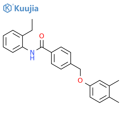 4-(3,4-Dimethyl-phenoxymethyl)-N-(2-ethyl-phenyl)-benzamide structure