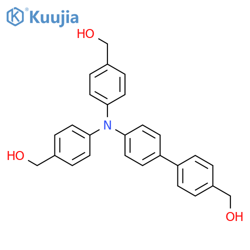 [1,1'-BIPHENYL]-4-METHANOL, 4'-[BIS[4-(HYDROXYMETHYL)PHENYL]AMINO]- structure