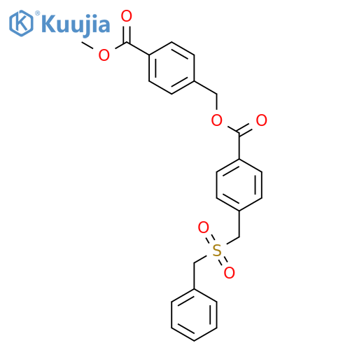 4-(methoxycarbonyl)benzyl 4-[(benzylsulfonyl)methyl]benzoate structure
