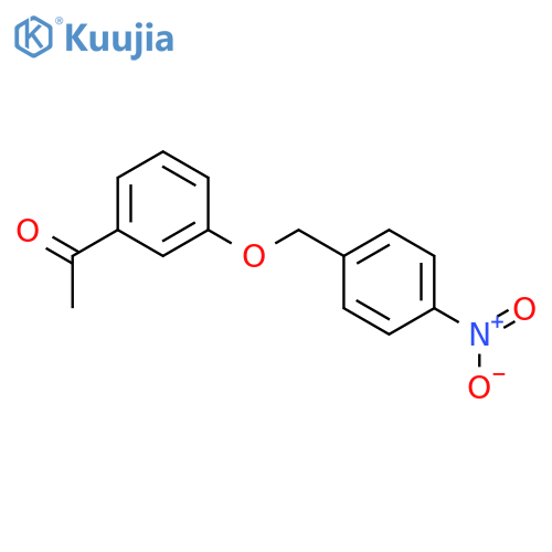 1-{3-[(4-nitrobenzyl)oxy]phenyl}ethanone structure