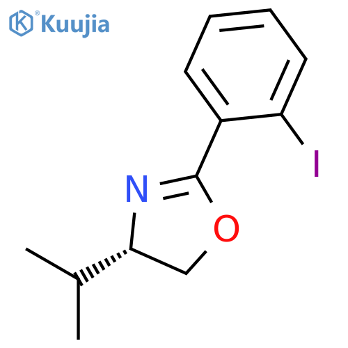 OXAZOLE, 4,5-DIHYDRO-2-(2-IODOPHENYL)-4-(1-METHYLETHYL)-, (4S)- structure