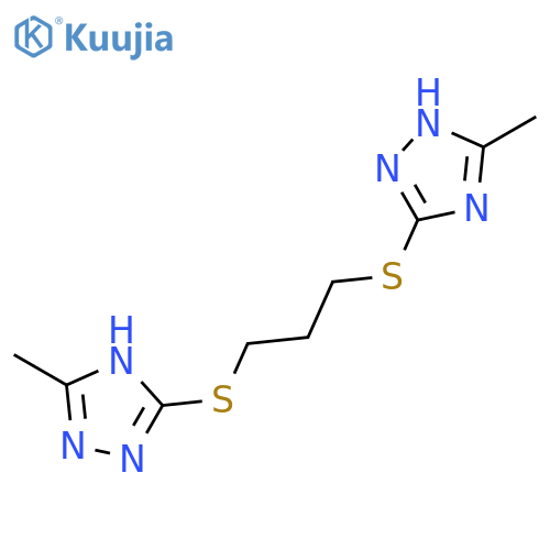 1H-1,2,4-TRIAZOLE, 3,3'-[1,3-PROPANEDIYLBIS(THIO)]BIS[5-METHYL- structure