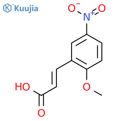 2-Propenoic acid,3-(2-methoxy-5-nitrophenyl)- structure