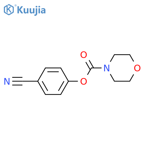 4-cyanophenyl morpholine-4-carboxylate structure
