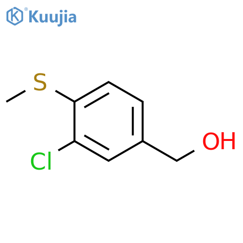 3-chloro-4-(methylsulfanyl)phenylmethanol structure
