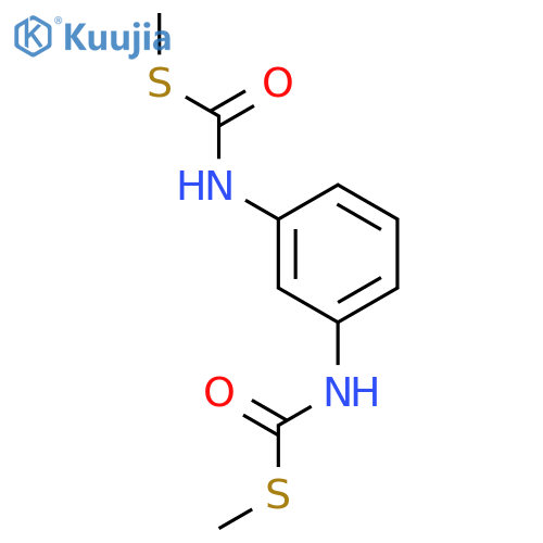 CARBAMOTHIOIC ACID, 1,3-PHENYLENEBIS-, S,S-DIMETHYL ESTER structure