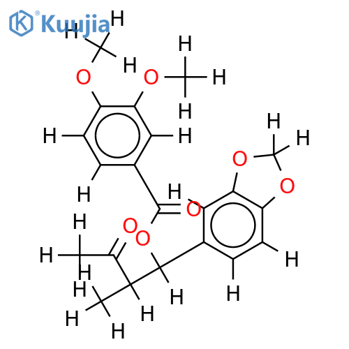 (7'R*,8'S*)-3,4-dimethoxy-3',4'-methylenedioxy-7,8-seco-7,7'-epoxylignan-7,8-dione structure