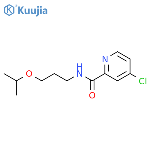 2-Pyridinecarboxamide, 4-chloro-N-[3-(1-methylethoxy)propyl]- structure