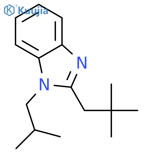2-(2,2-dimethylpropyl)-1-(2-methylpropyl)-1H-1,3-benzodiazole structure