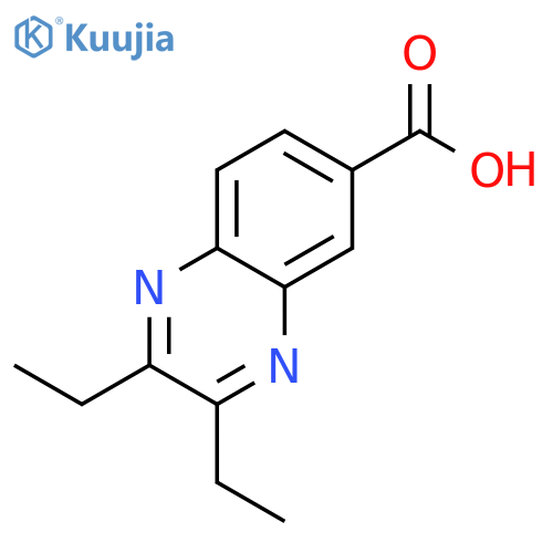 2,3-diethylquinoxaline-6-carboxylic acid structure
