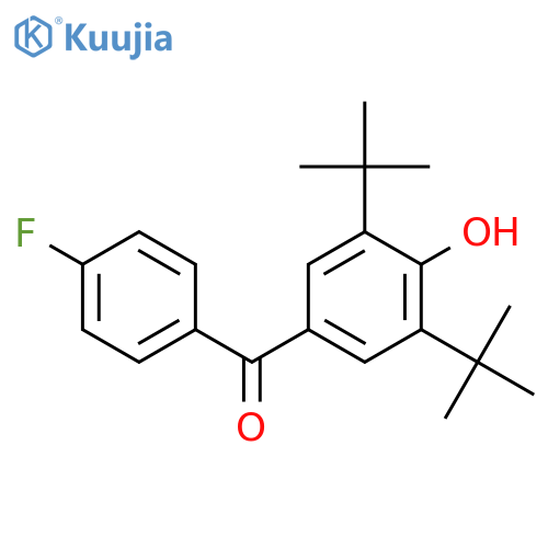 Methanone,[3,5-bis(1,1-dimethylethyl)-4-hydroxyphenyl](4-fluorophenyl)- structure
