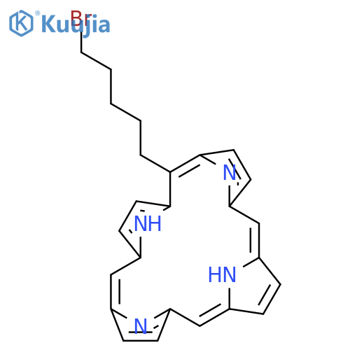 21H,23H-PORPHINE, 5-(5-BROMOPENTYL)- structure