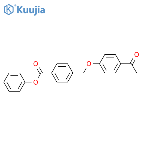phenyl 4-[(4-acetylphenoxy)methyl]benzoate structure