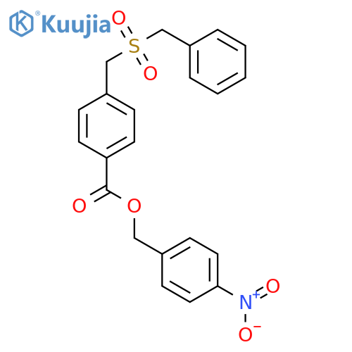 4-nitrobenzyl 4-[(benzylsulfonyl)methyl]benzoate structure