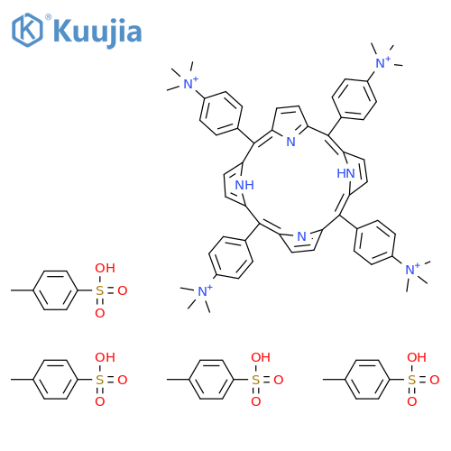 5,10,15,20-Tetrakis(4-(trimethylammonio)-phenyl)-21H,23H-porphine tetratosylate structure