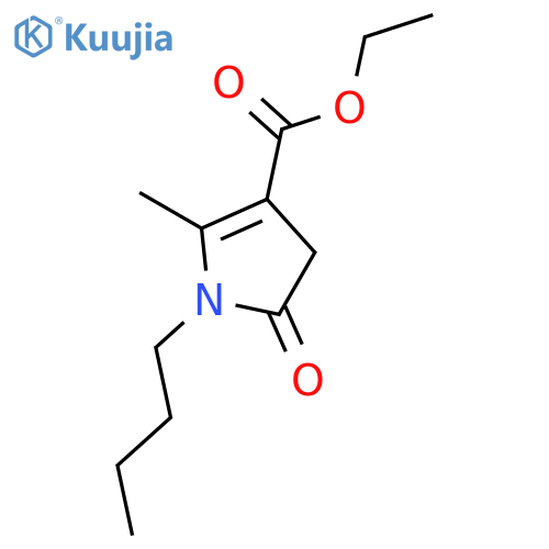 Ethyl 1-butyl-2-methyl-5-oxo-4,5-dihydro-1h-pyrrole-3-carboxylate structure