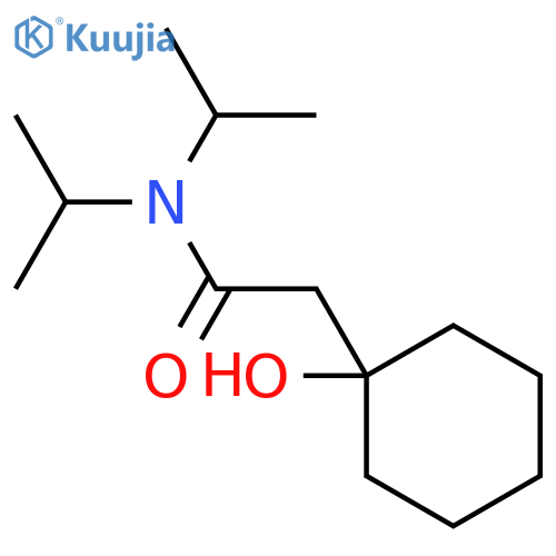 2-(1-hydroxycyclohexyl)-N,N-di(propan-2-yl)acetamide structure