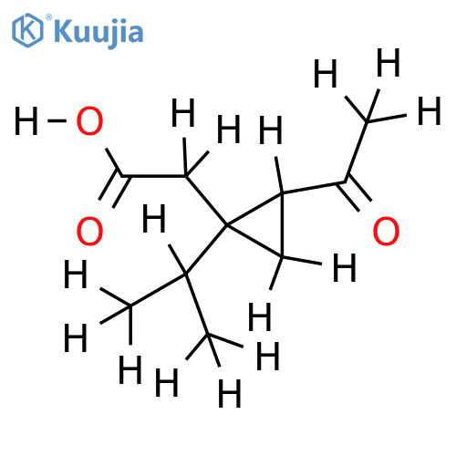 ((1R)-1-isopropyl-2c-acetyl-cyclopropyl-(r))-acetic acid structure