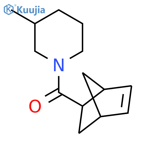 Piperidine, 1-(bicyclo[2.2.1]hept-5-en-2-ylcarbonyl)-3-methyl- structure