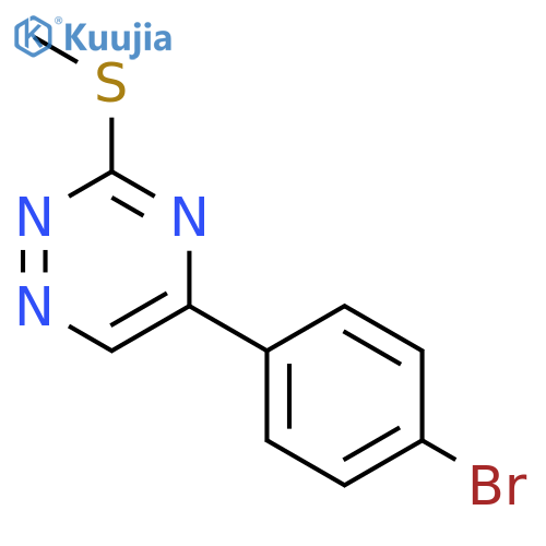 1,2,4-Triazine,5-(4-bromophenyl)-3-(methylthio)- structure