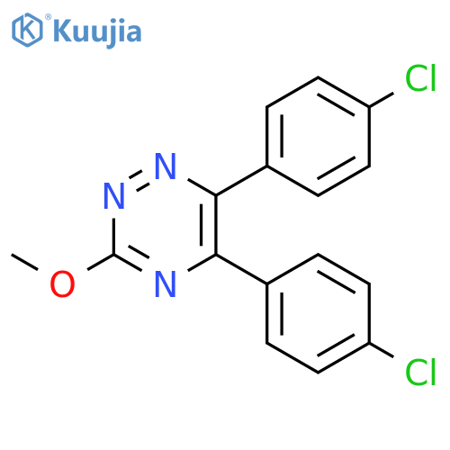 5,6-bis(4-chlorophenyl)-3-methoxy-1,2,4-triazine structure