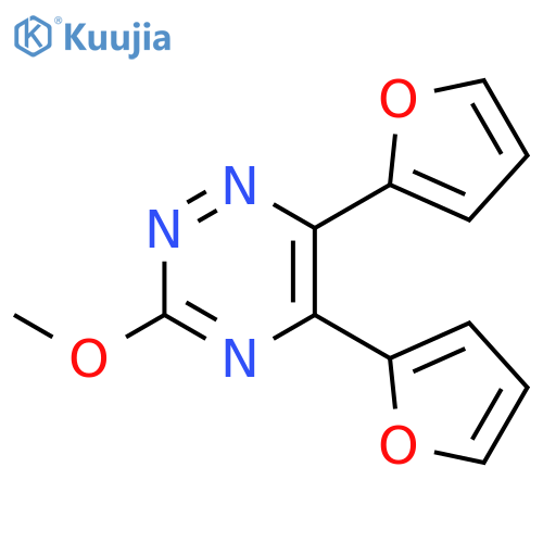 5,6-difuran-2-yl-3-methoxy-1,2,4-triazine structure
