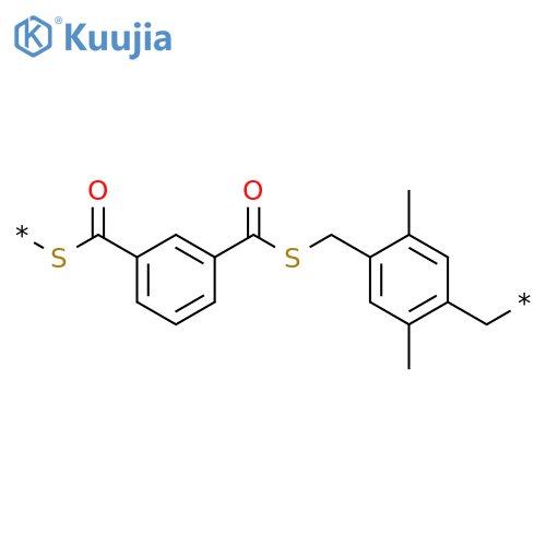 POLY[THIO(CARBONYL)-1,3-PHENYLENECARBONYLTHIOMETHYLENE(2,5-DIMETHYL-1,4-PHENYLENE)METHYLENE] structure