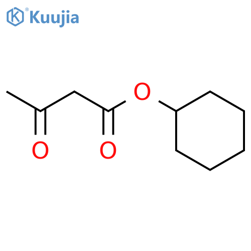 Butanoic acid, 3-oxo-,cyclohexyl ester structure