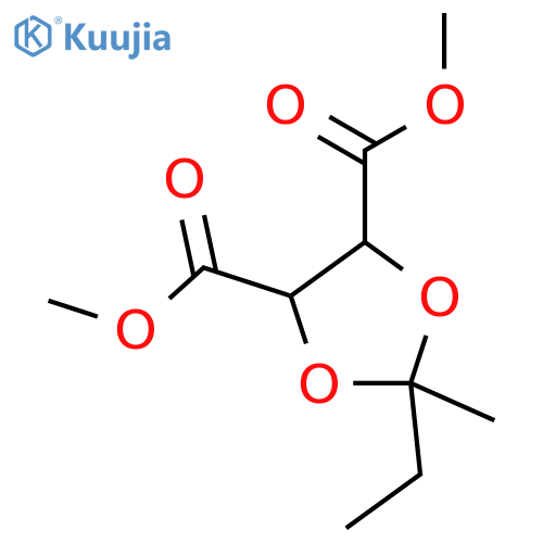 1,3-Dioxolane-4,5-dicarboxylicacid, 2-ethyl-2-methyl-, 4,5-dimethyl ester structure