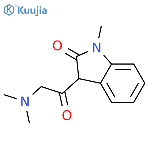 2H-Indol-2-one,3-[2-(dimethylamino)acetyl]-1,3-dihydro-1-methyl- structure