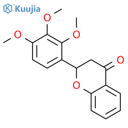 4H-1-Benzopyran-4-one, 2,3-dihydro-2-(2,3,4-trimethoxyphenyl)- structure