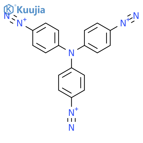 4-(4-Diazonio-N-(4-diazoniophenyl)anilino)benzenediazonium structure