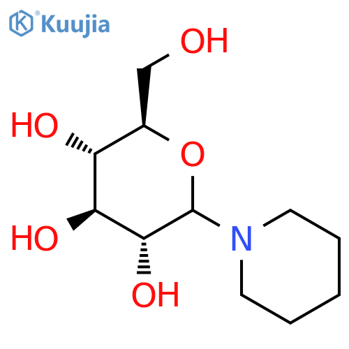 PIPERIDINE, 1-D-GLUCOPYRANOSYL- structure