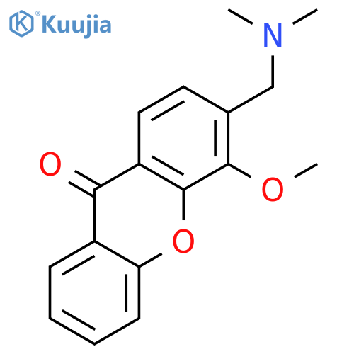 3-[(dimethylamino)methyl]-4-methoxy-9H-xanthen-9-one structure