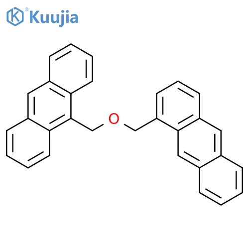 Anthracene, 1-[(9-anthracenylmethoxy)methyl]- structure