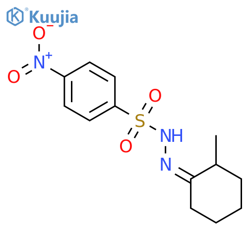 Benzenesulfonic acid,4-nitro-, 2-(2-methylcyclohexylidene)hydrazide structure