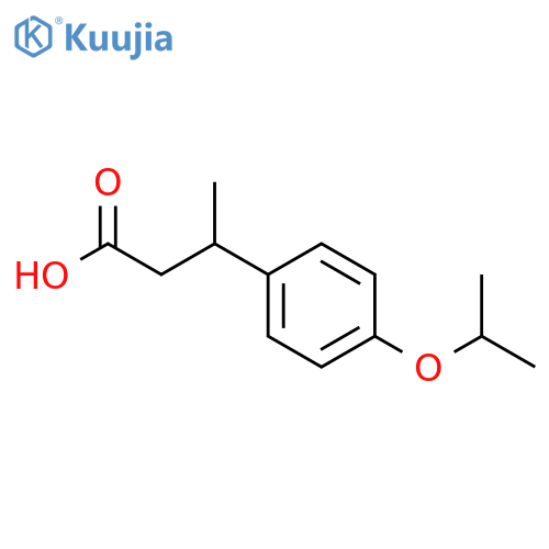 3-4-(propan-2-yloxy)phenylbutanoic acid structure