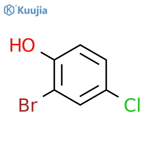 2-Bromo-4-chlorophenol structure
