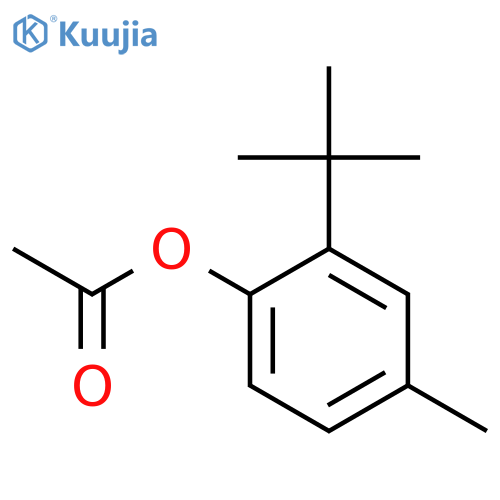 Phenol,2-(1,1-dimethylethyl)-4-methyl-, 1-acetate structure
