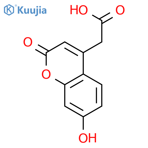 7-Hydroxycoumarin-4-acetic acid structure