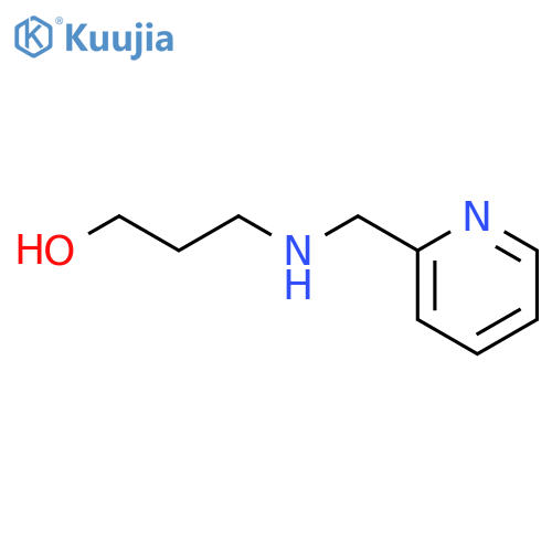 3-{[(pyridin-2-yl)methyl]amino}propan-1-ol structure