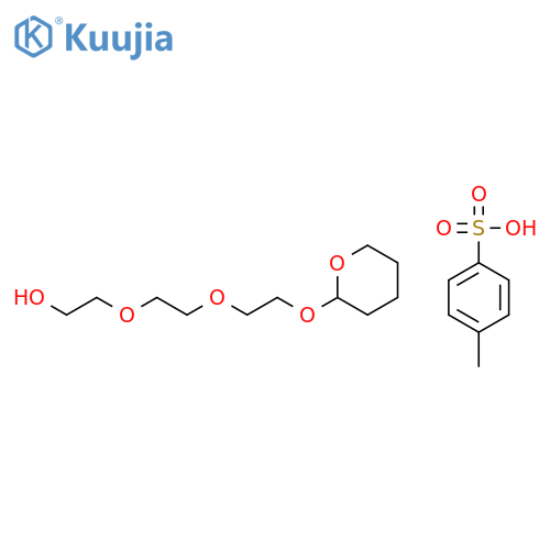 Toluene-4-sulfonic acid 2-{2-2-(tetrahydropyran-2-yloxy)-ethoxy-ethoxy}-ethyl ester structure
