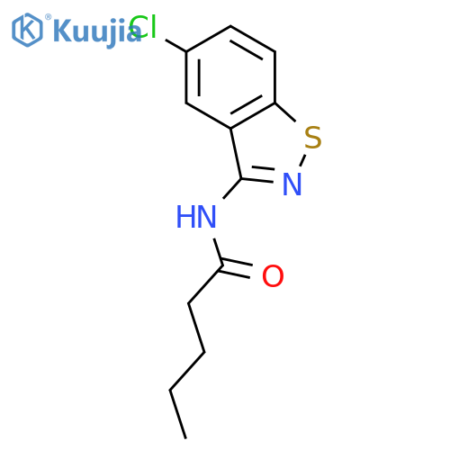 Pentanamide, N-(5-chloro-1,2-benzisothiazol-3-yl)- structure