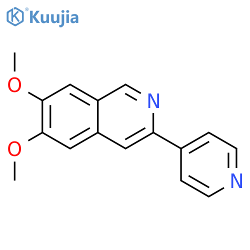 Isoquinoline, 6,7-dimethoxy-3-(4-pyridinyl)- structure