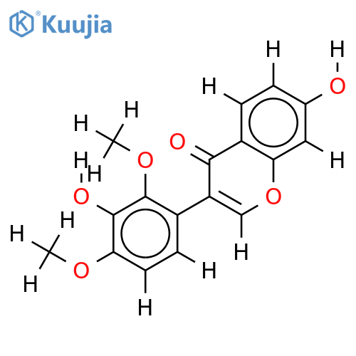 7,3'-dihydroxy-2',4'-dimethoxyisoflavone structure