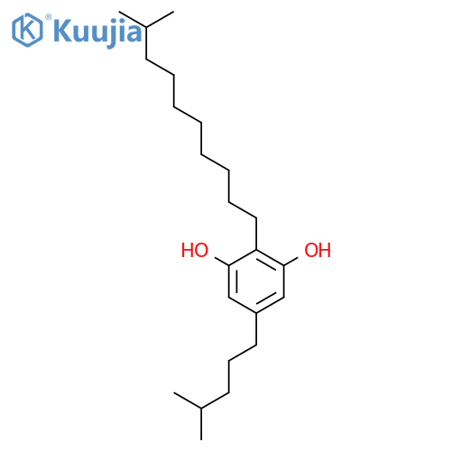 1,3-Benzenediol,2-(9-methyldecyl)-5-(4-methylpentyl)- structure