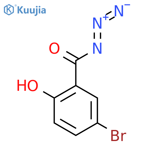 BENZOYL AZIDE, 5-BROMO-2-HYDROXY- structure