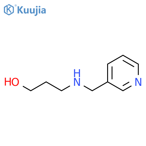 3-(pyridin-3-ylmethyl)aminopropan-1-ol structure
