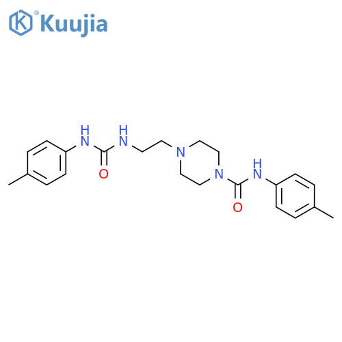1-Piperazinecarboxamide,N-(4-methylphenyl)-4-[2-[[[(4-methylphenyl)amino]carbonyl]amino]ethyl]- structure