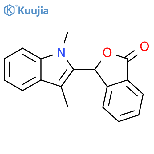 1(3H)-Isobenzofuranone,3-(1,3-dimethyl-1H-indol-2-yl)- structure